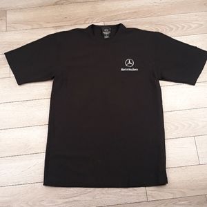 MERCEDES BENZ The Collection Embroidered‎ Mens Black Short Sleeve Shirt Small